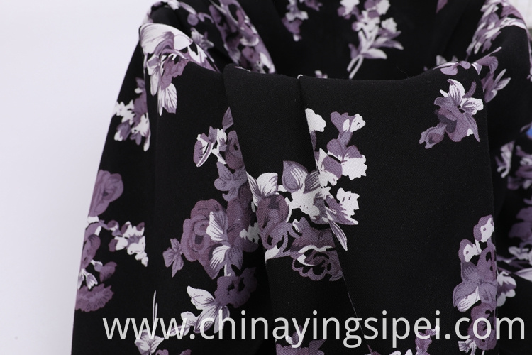 Professional manufacturer pattern custom print shirt printed rayon fabric stock